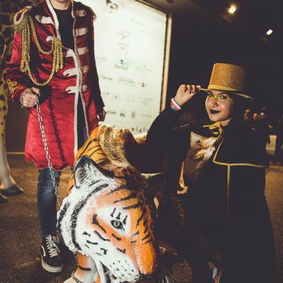 I costumi di Falpalà a tema circo per il Circus Beat Club di Brescia