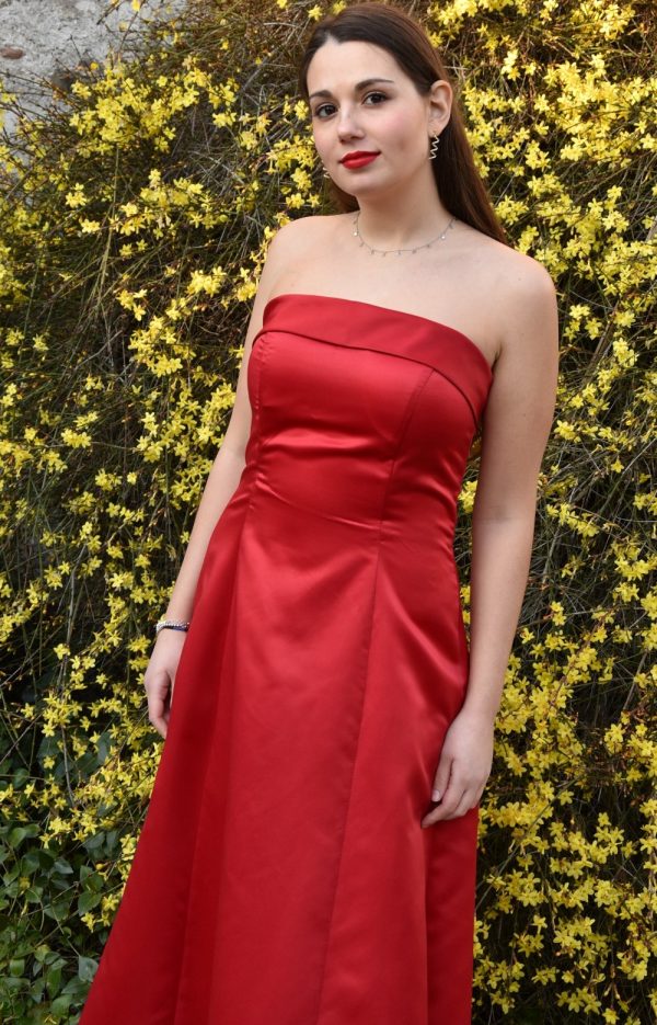 Margot, abito da cerimonia rosso